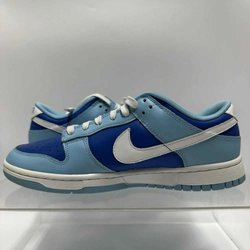Brand New Nike Dunk Low Retro ARGON DM0121-400 White Blue Shoes Men's Size 9.5